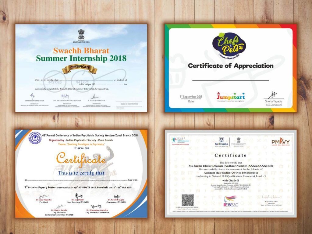 Certificate Printing Leatherhead