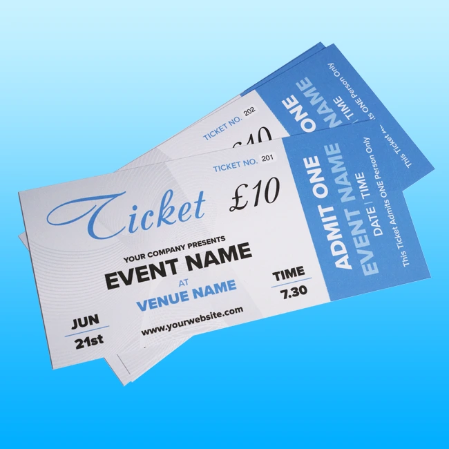 Tickets Printing Leatherhead