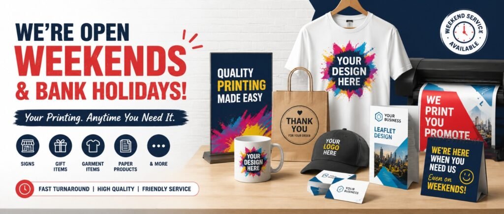 Weekend Printing Service Leatherhead